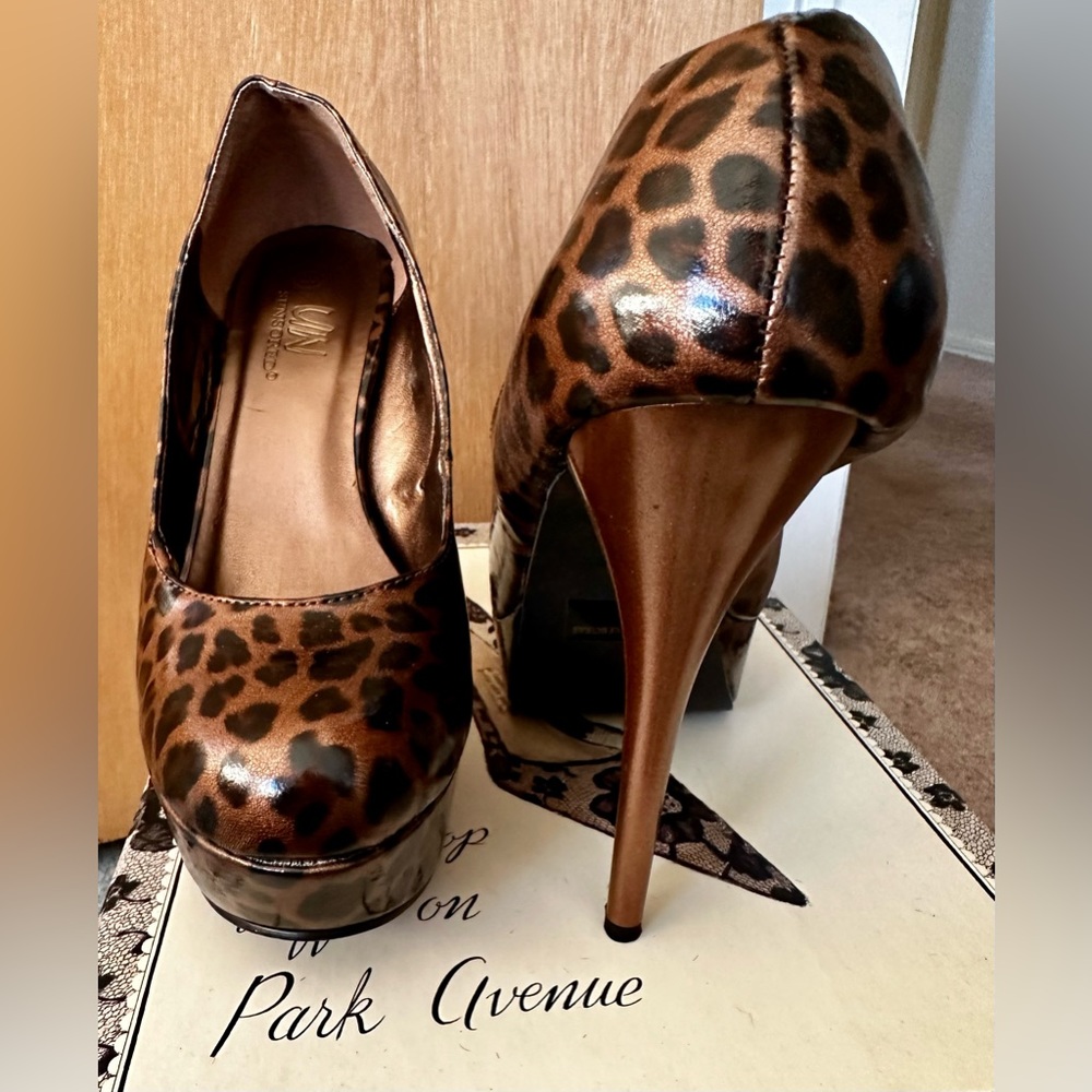 Leopard Print High Heels Size 8 by Uncensored